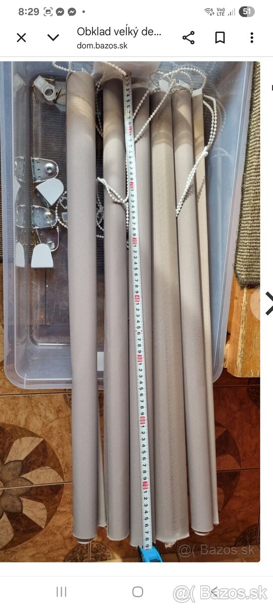 Obklad veĺký dekokor 120× 60 cm a Rolety - 7