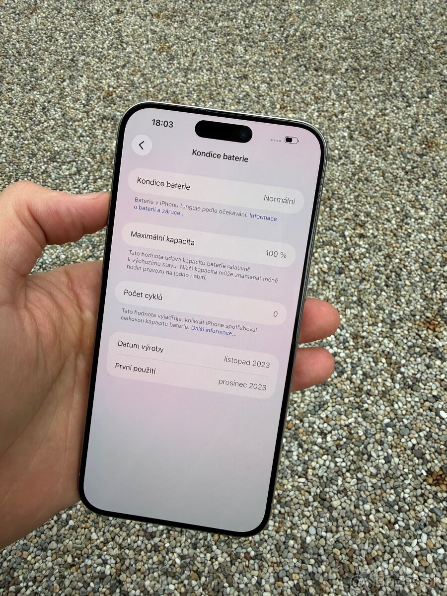 IPhone 15 pro Max - baterie 100% - 7