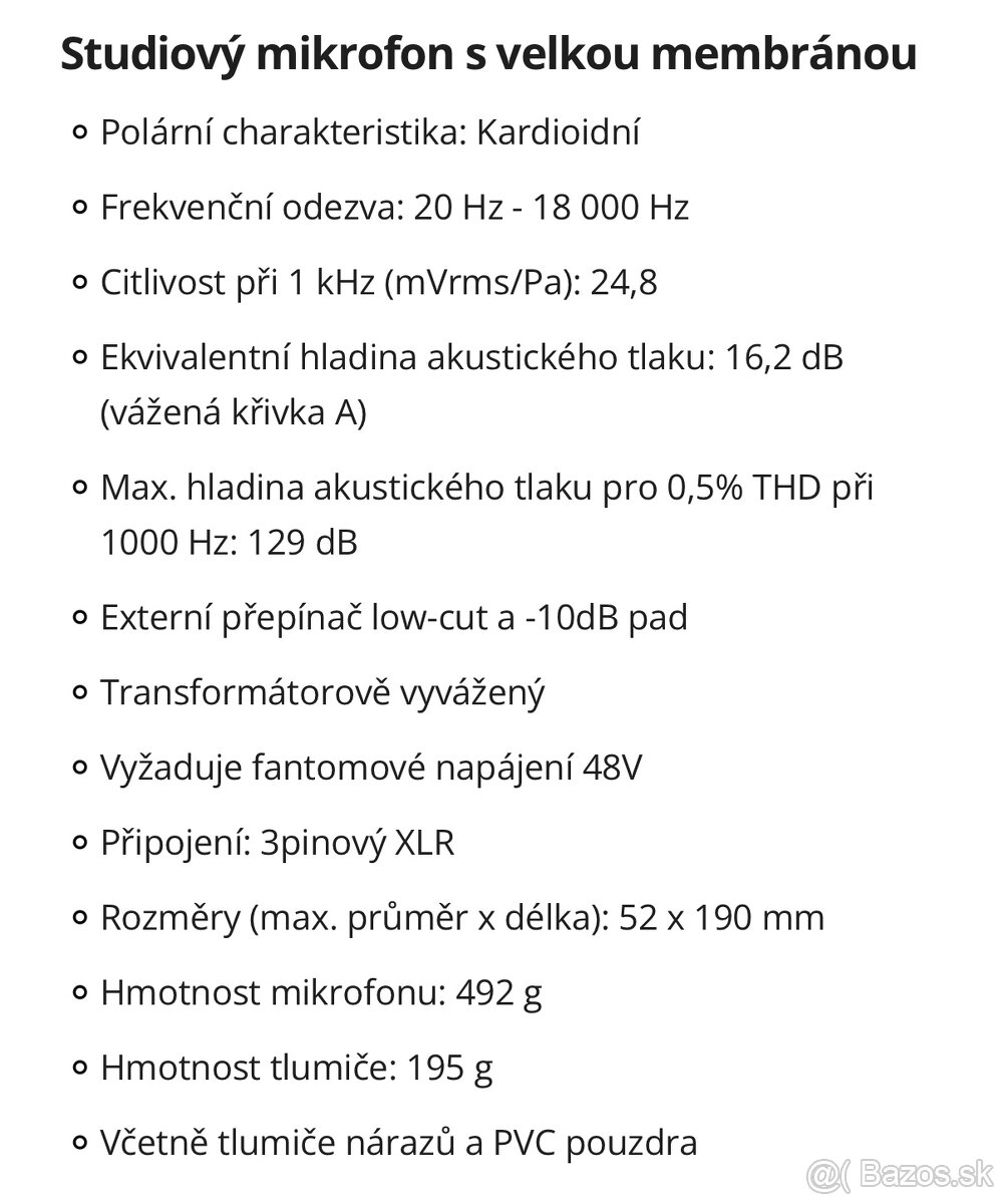 Štúdiové monitory M Audio BX5, Zvuková karta, Mikrofón - 7