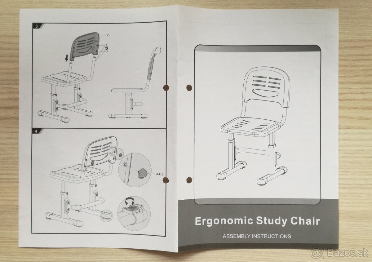 Ergonomická rastúca stolička - 7
