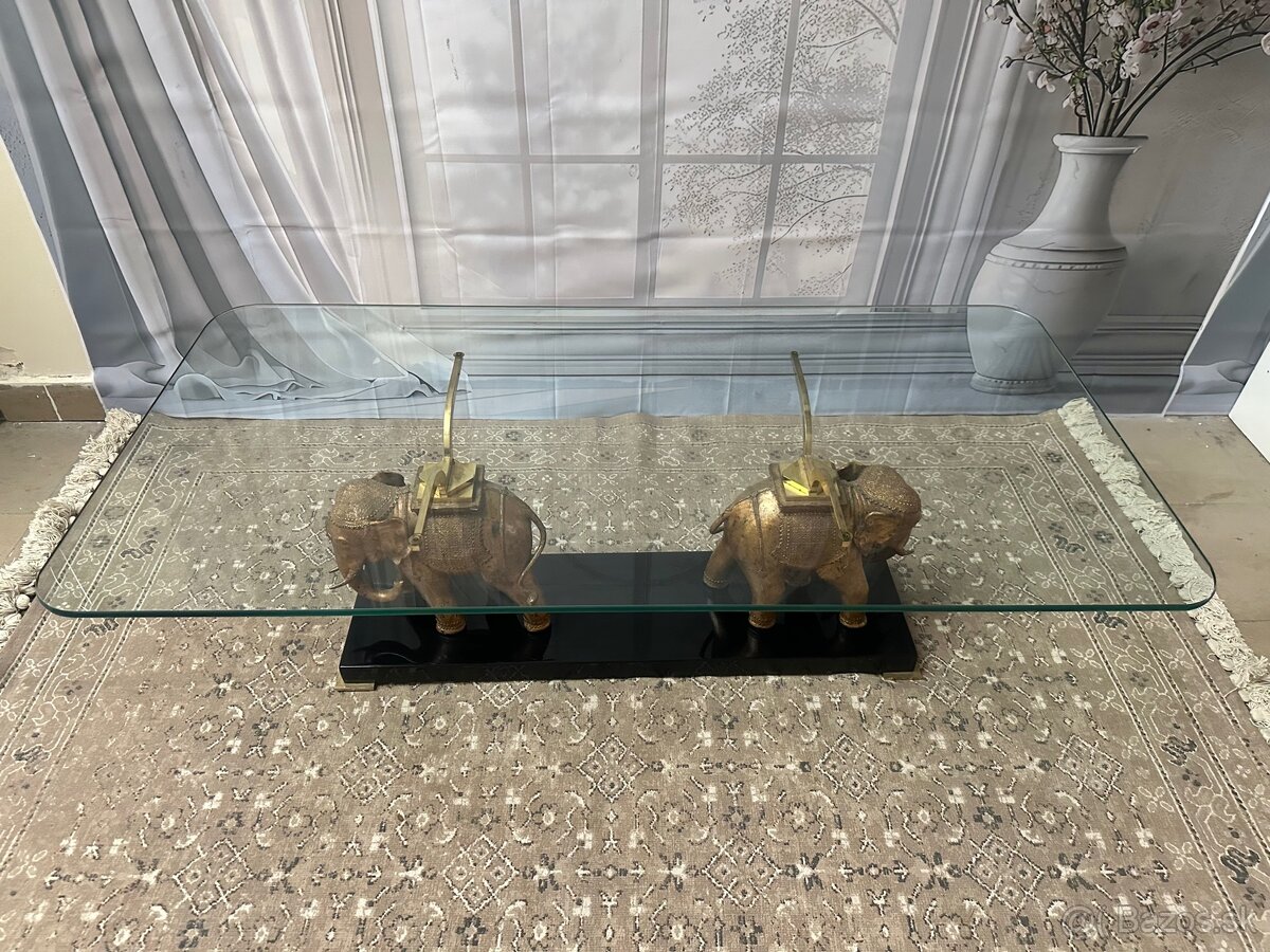 Konferenčný stolík so sklom - 7