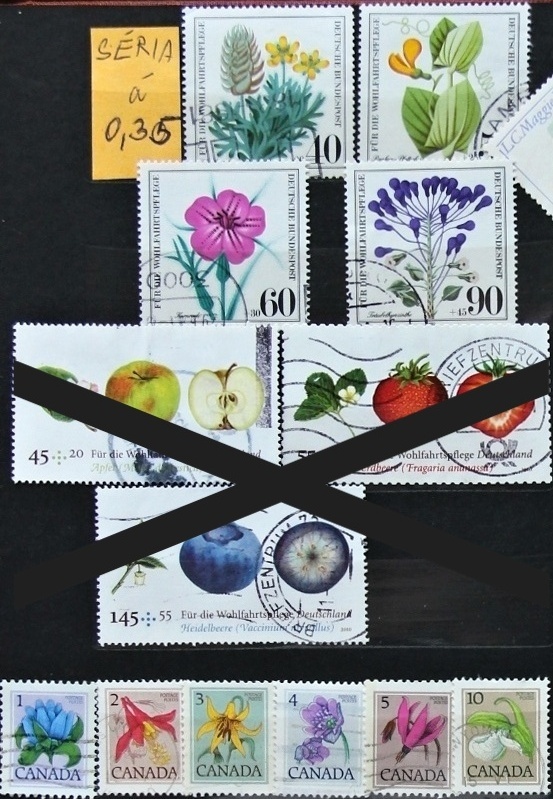 Známky - flóra - série 1 - 7