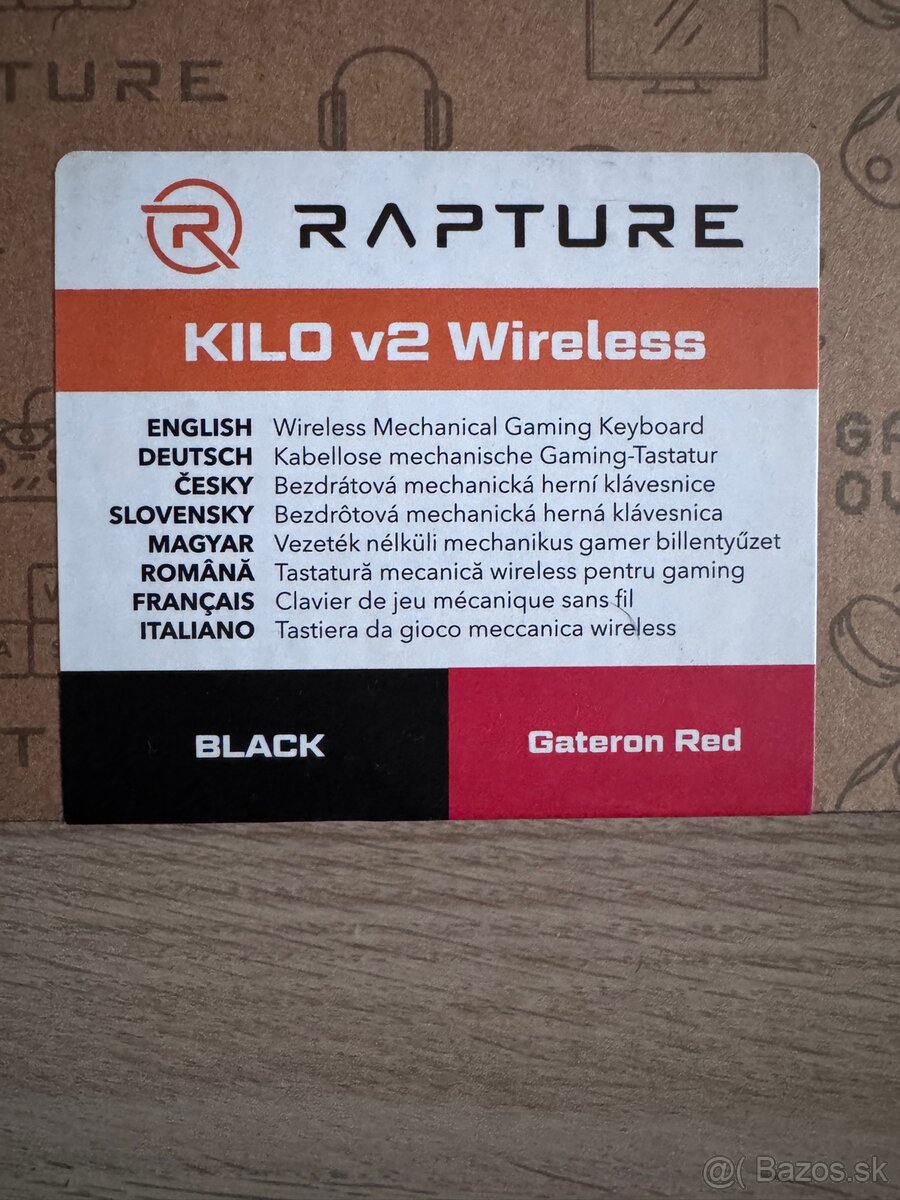 Rapture KILO V2 Wireless – CZ/SK - 7