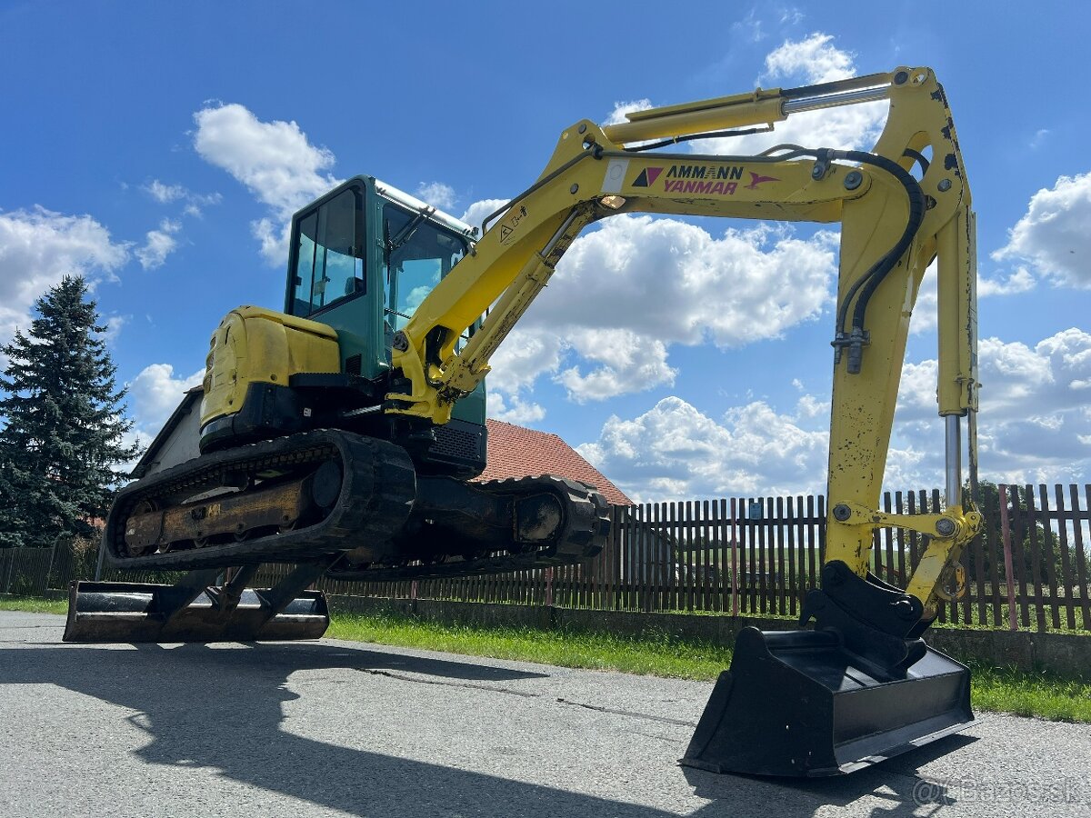 Mini bagr Yanmar VIO 50 bez přesahu zádě - 7