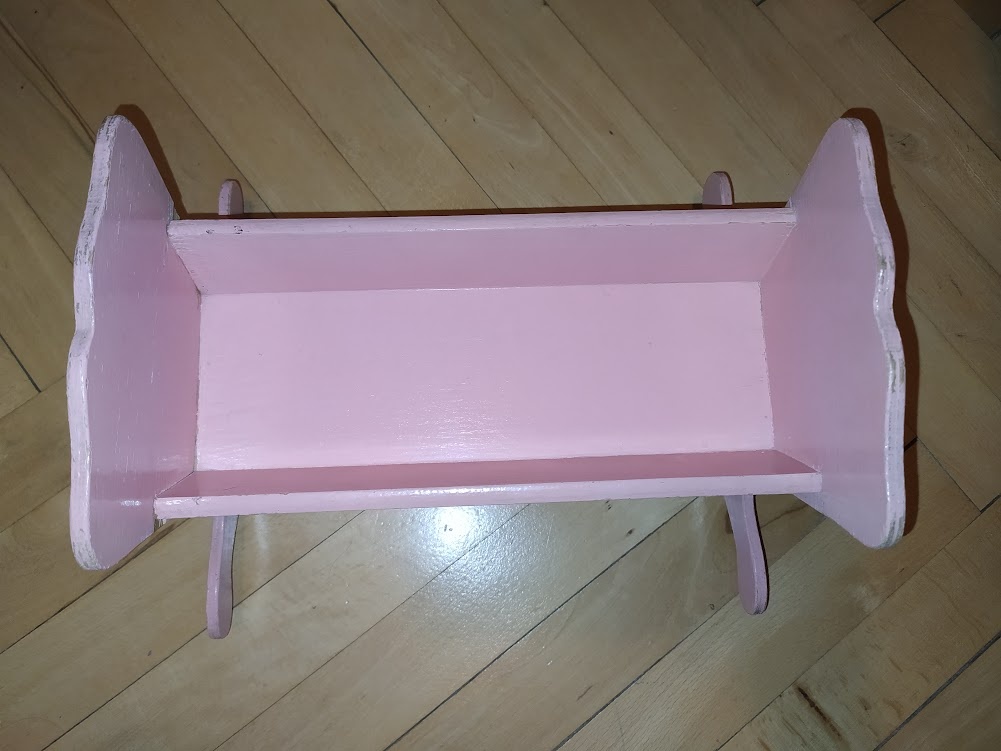 Retro kolíska pre bábiky - 7