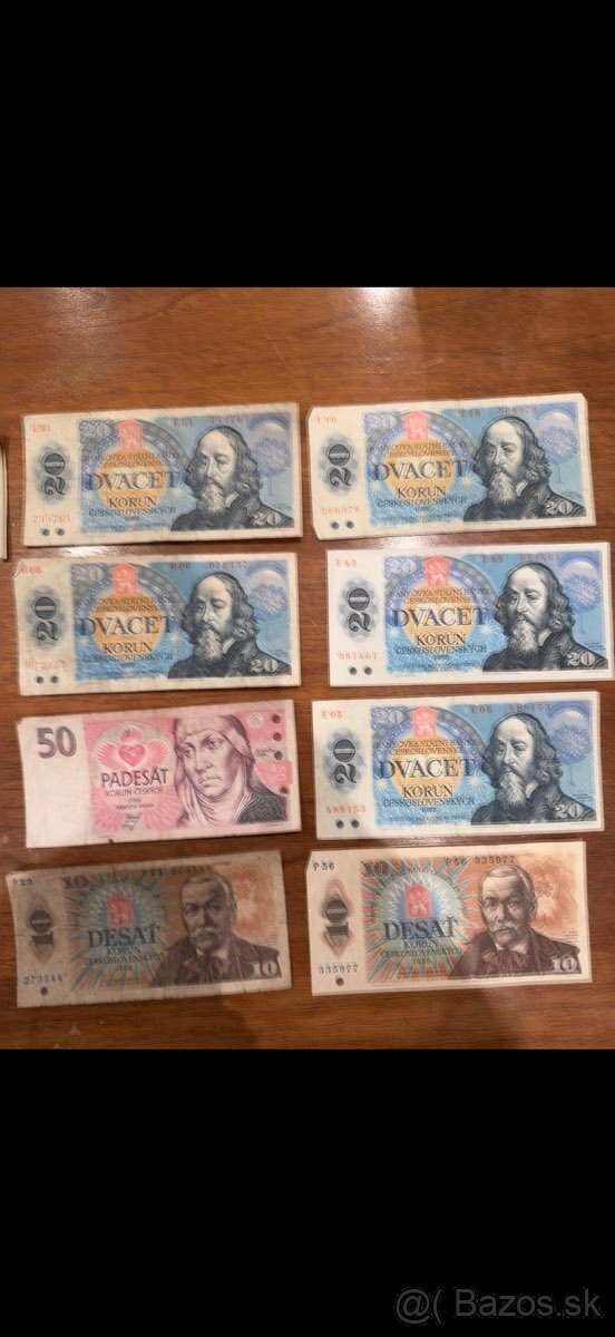 Bankovky Československo 1 - 7