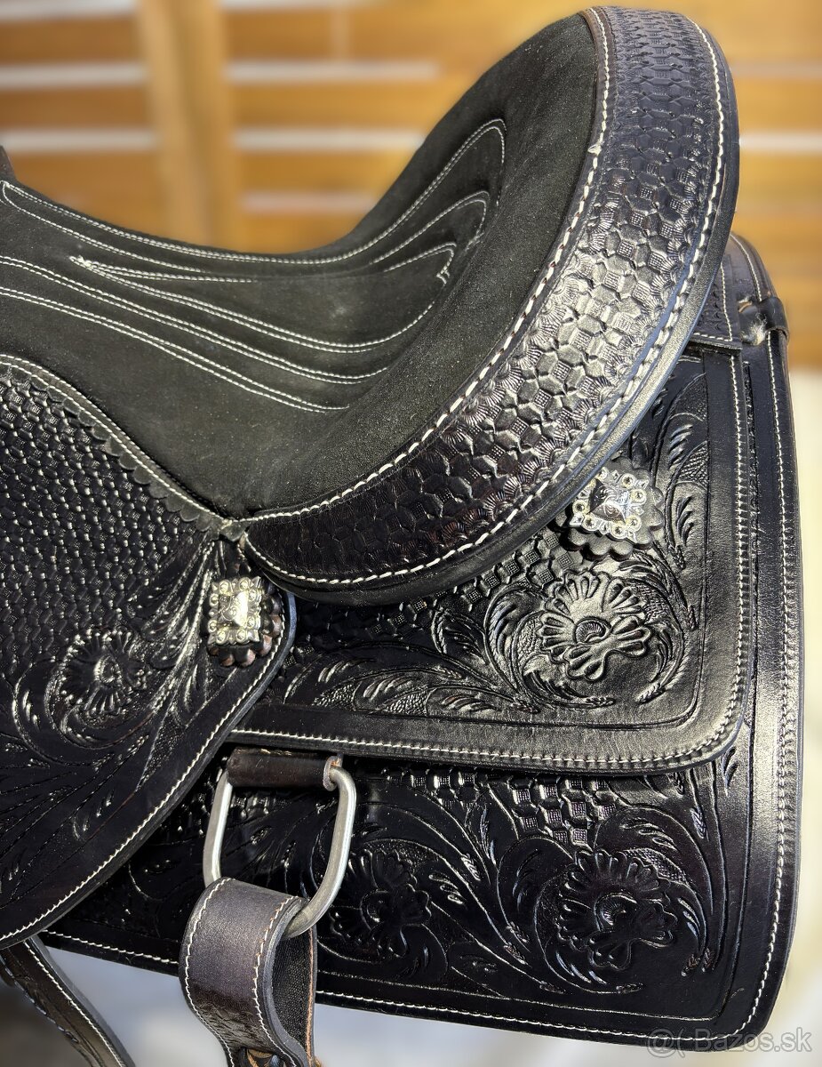 Westernový sedlový komplet 7) černý - 7