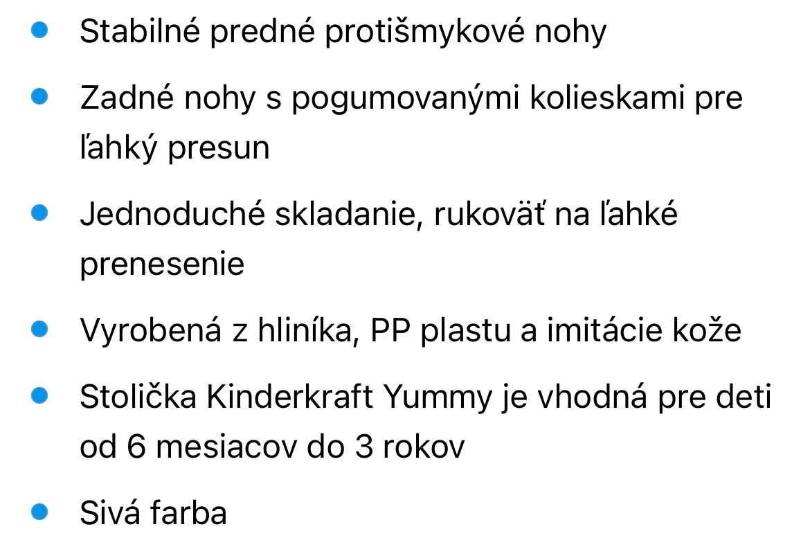 Jedálenská stolička - 7