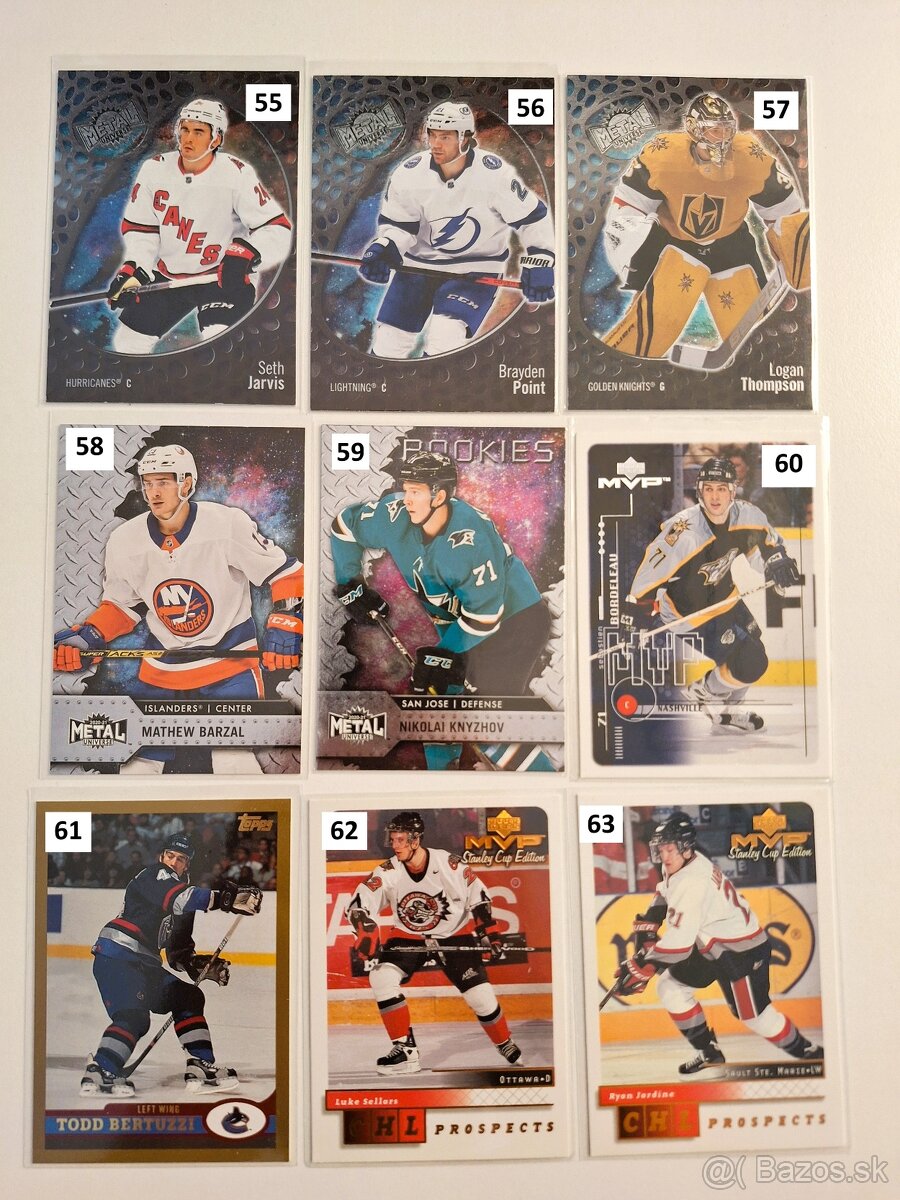 Hokejové kartičky Mix NHL + Slováci - 7