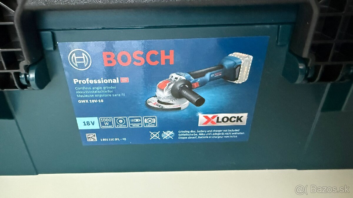 Uhlova bruska Bosch Pro GWX 18V-10
- 7