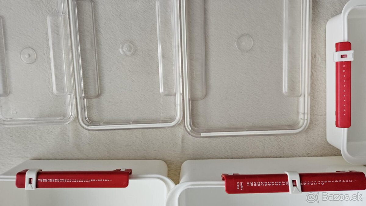 Praktická súprava 3 dóz na potraviny s viečkom, 3 ks - 7