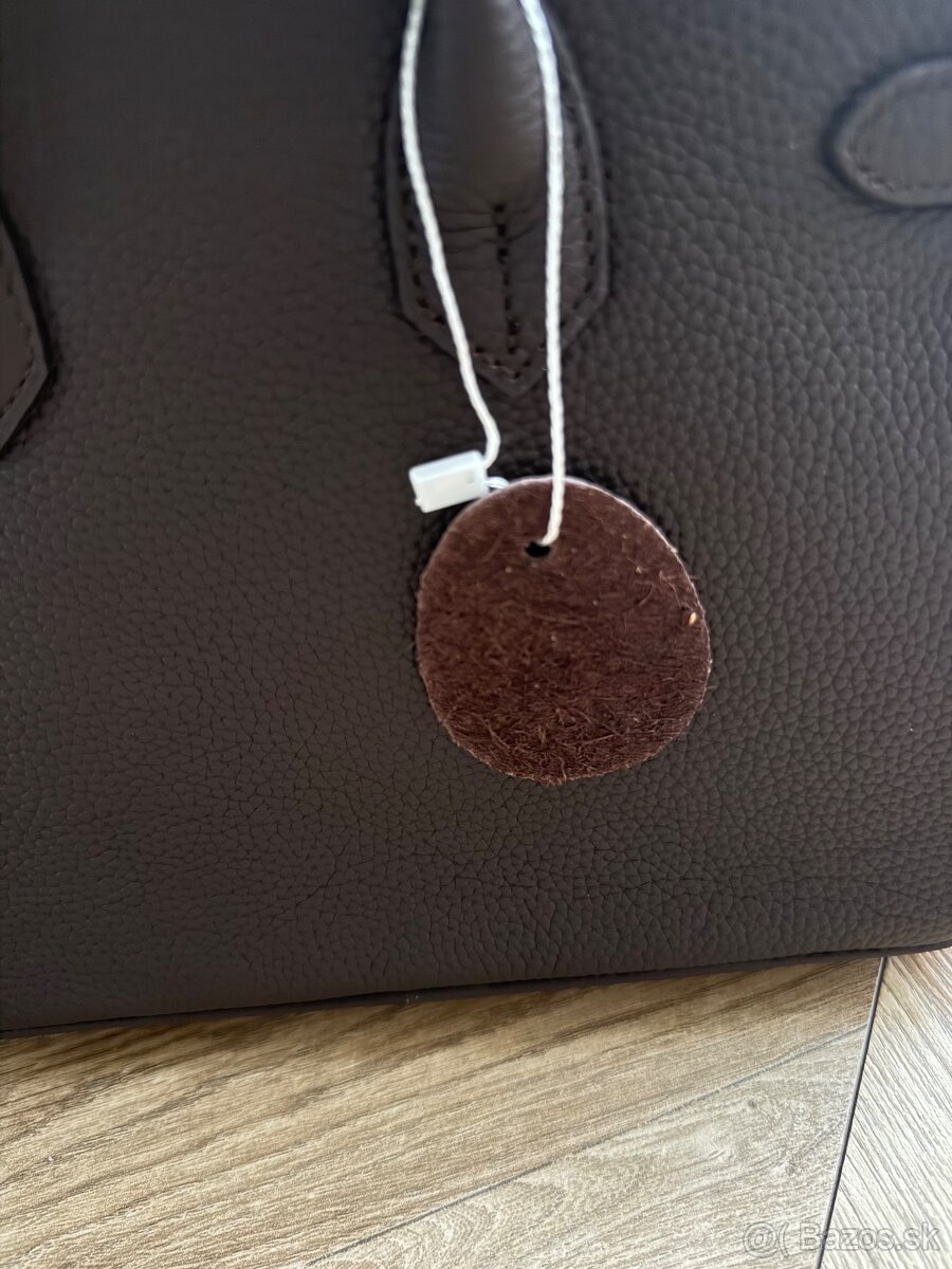 Cokoladova kozena kabelka 25 cm iconic - 7