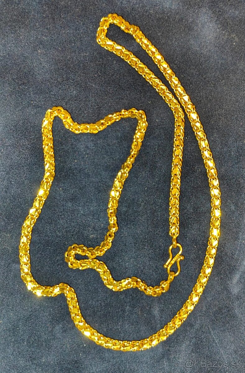 Strieborná retiazka a náramky s pravým zlatým pozlátením – 4 - 7