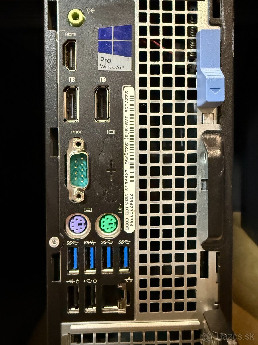 Počítač DELL. Intel i3-6100 2x3,70GHz. 256G SSD. 8g ram. - 7