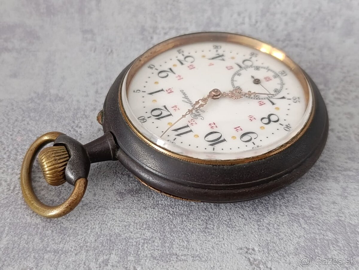 Obrovské kapesní hodinky Regulateur 67mm s průhlednou pracho - 7