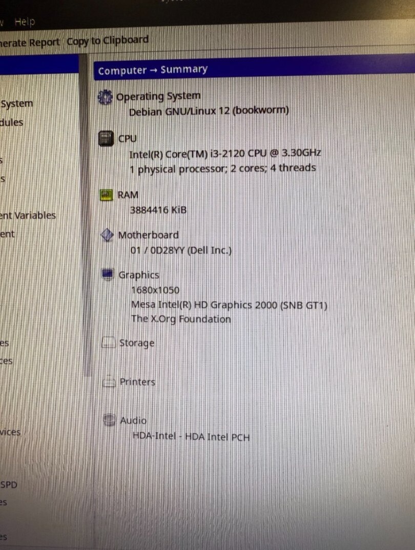 Počítač Dell OptiPlex 790 – i3-2120 / LINUX MX / 4GB / 250HD - 7