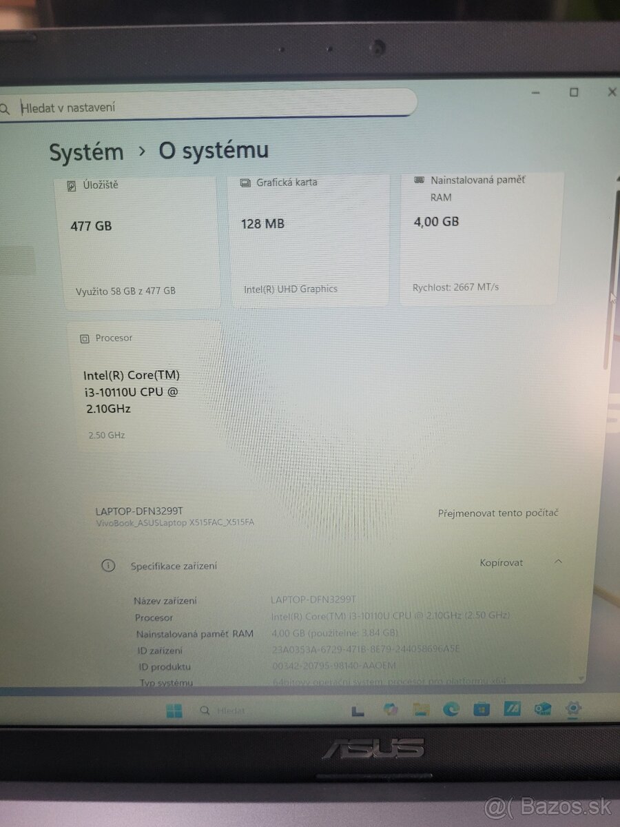 Notebook ASUS X515FA-EJ119W - 7