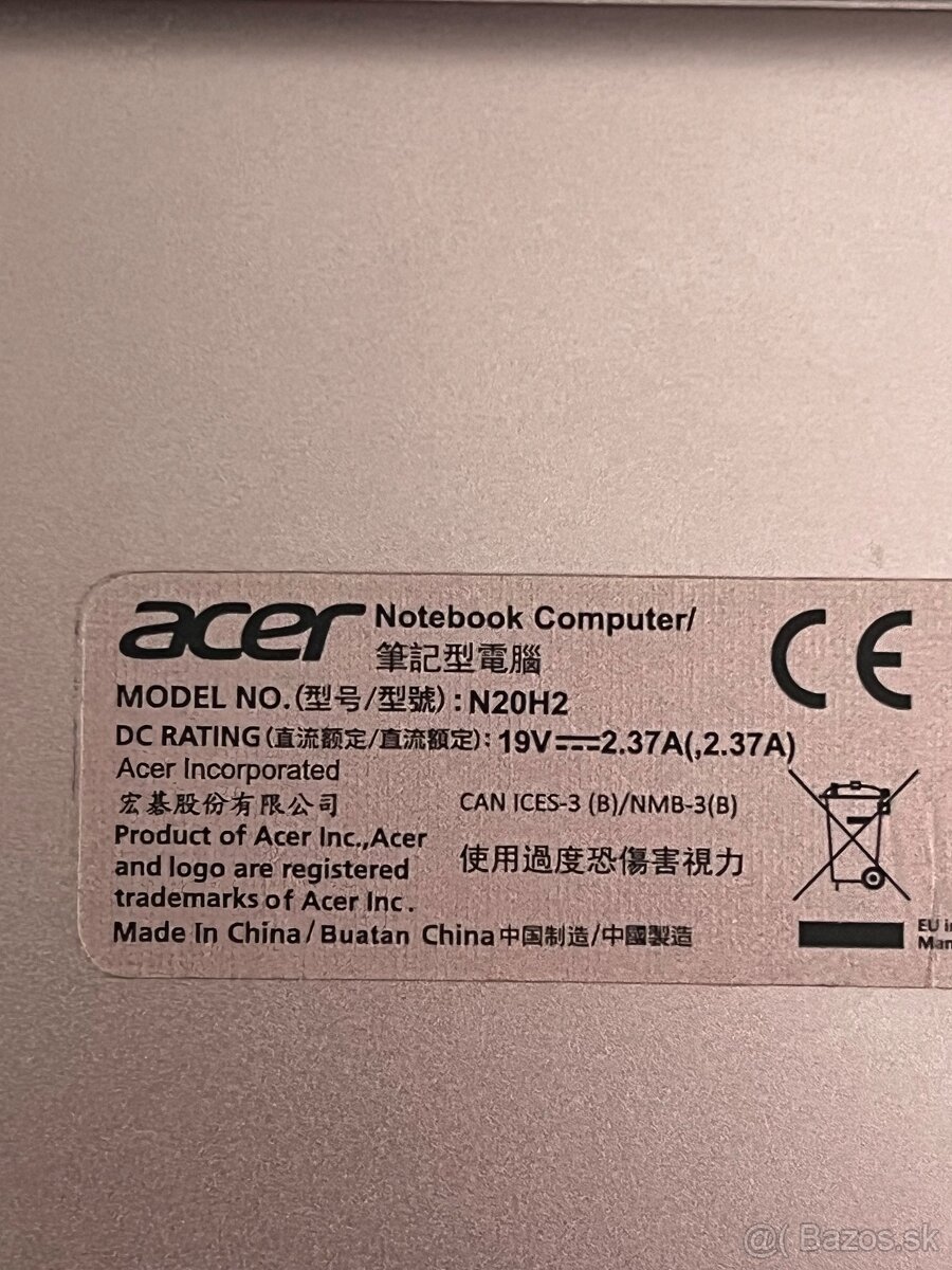 Notebook Acer Swift 1 Sakura pink celokovový - 7