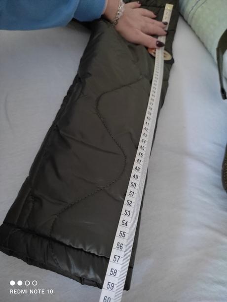 Prechodná olivová prešívaná bunda -M,L - 7