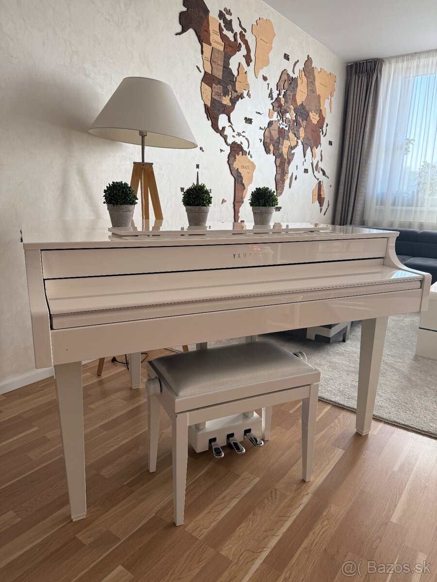 Predám digitálny klavír YAMAHA CLP-665GPWH - 7