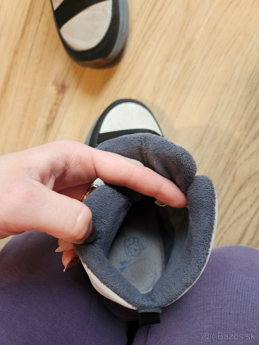 Zateplene topanky little blue lamb - 7