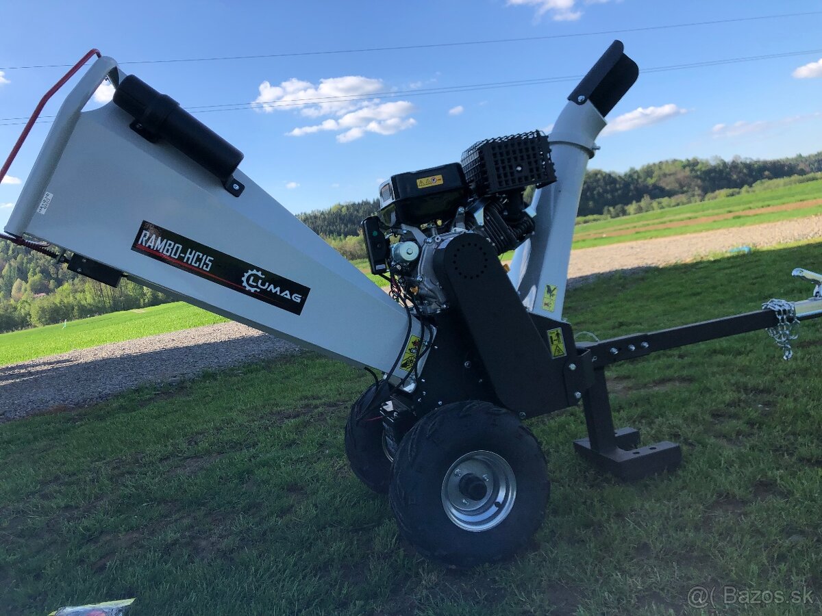 Štiepkovač dreva LUMAG, šírka rezu 15 cm, z Nórska, 16 km, 2 - 7