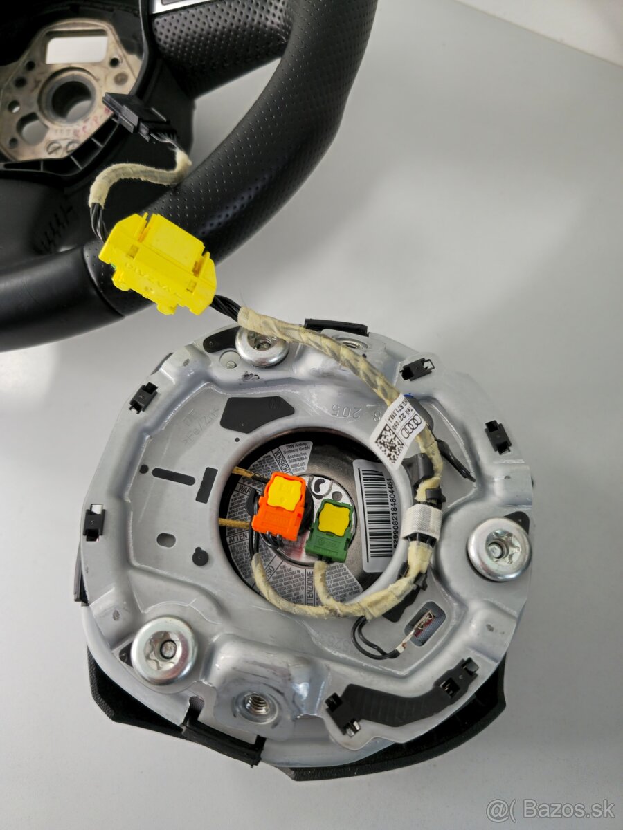 Kožený multifunkčný volant audi a6 c6 a4 b7 a3 8p - 7