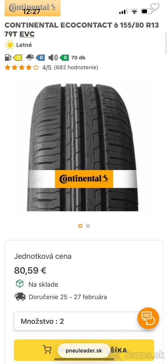 Continental EcoContact 195/55 R16 - 7