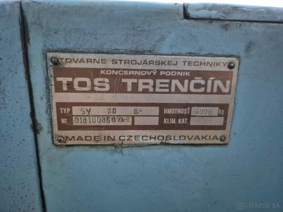 Sústruh SV 18 RA - 7