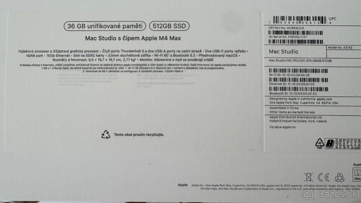 Apple Mac Studio M4 Max 14CPU 32GPU 36 GB - 7