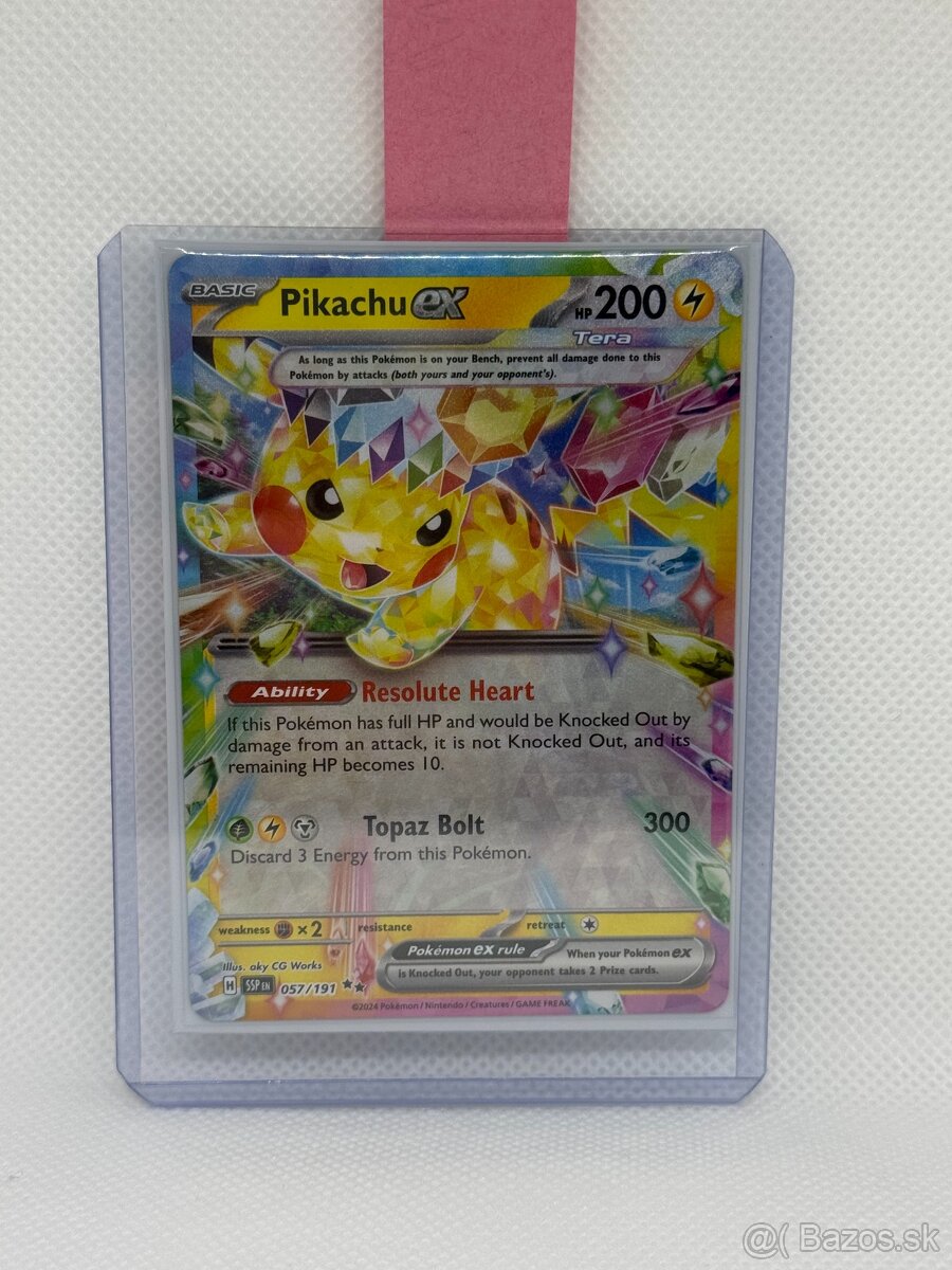 Pokémon karta Pikachu ex 057/191 – Surging Sparks – ORIGINÁL - 7
