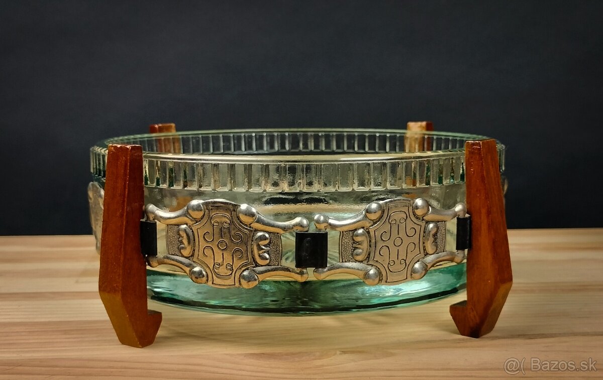 Retro poháre, Rigopal Industrial Argentina, sklenené misy... - 7