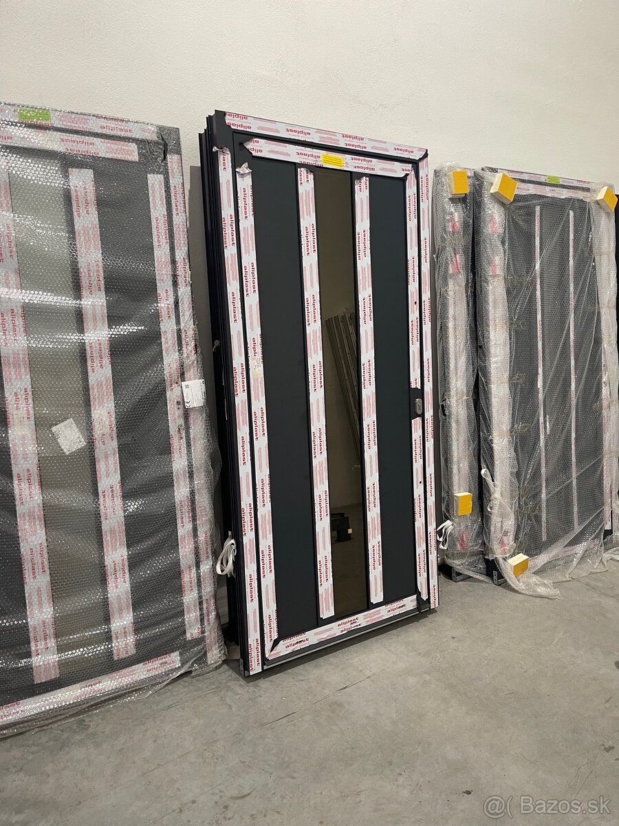 Hliníkové vchodové dvere, anthrazit,nové,top kvalita - 7