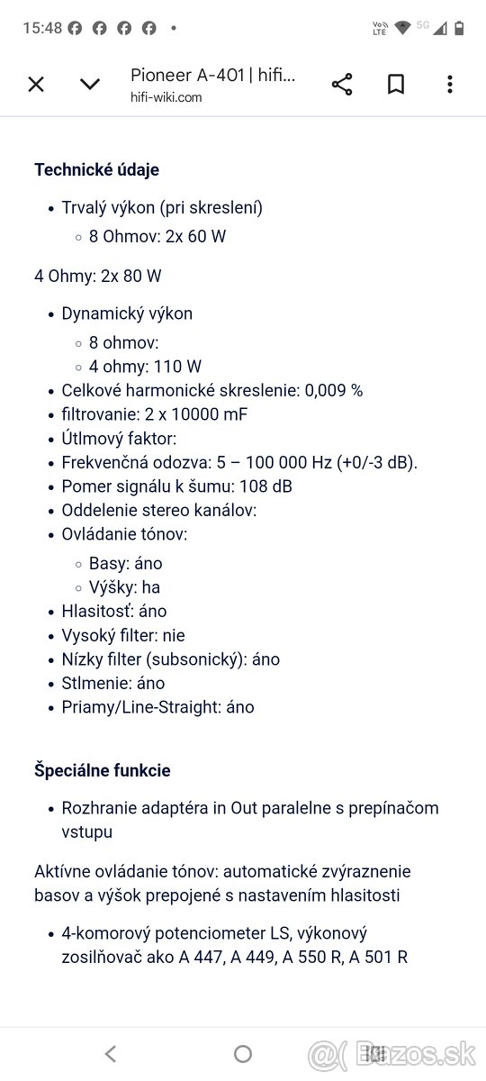 Zosilňovač Pioneer - 7