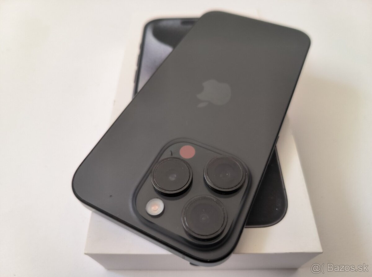 apple iphone 15 PRO 128gb Black Titanium / Batéria 88% - 7