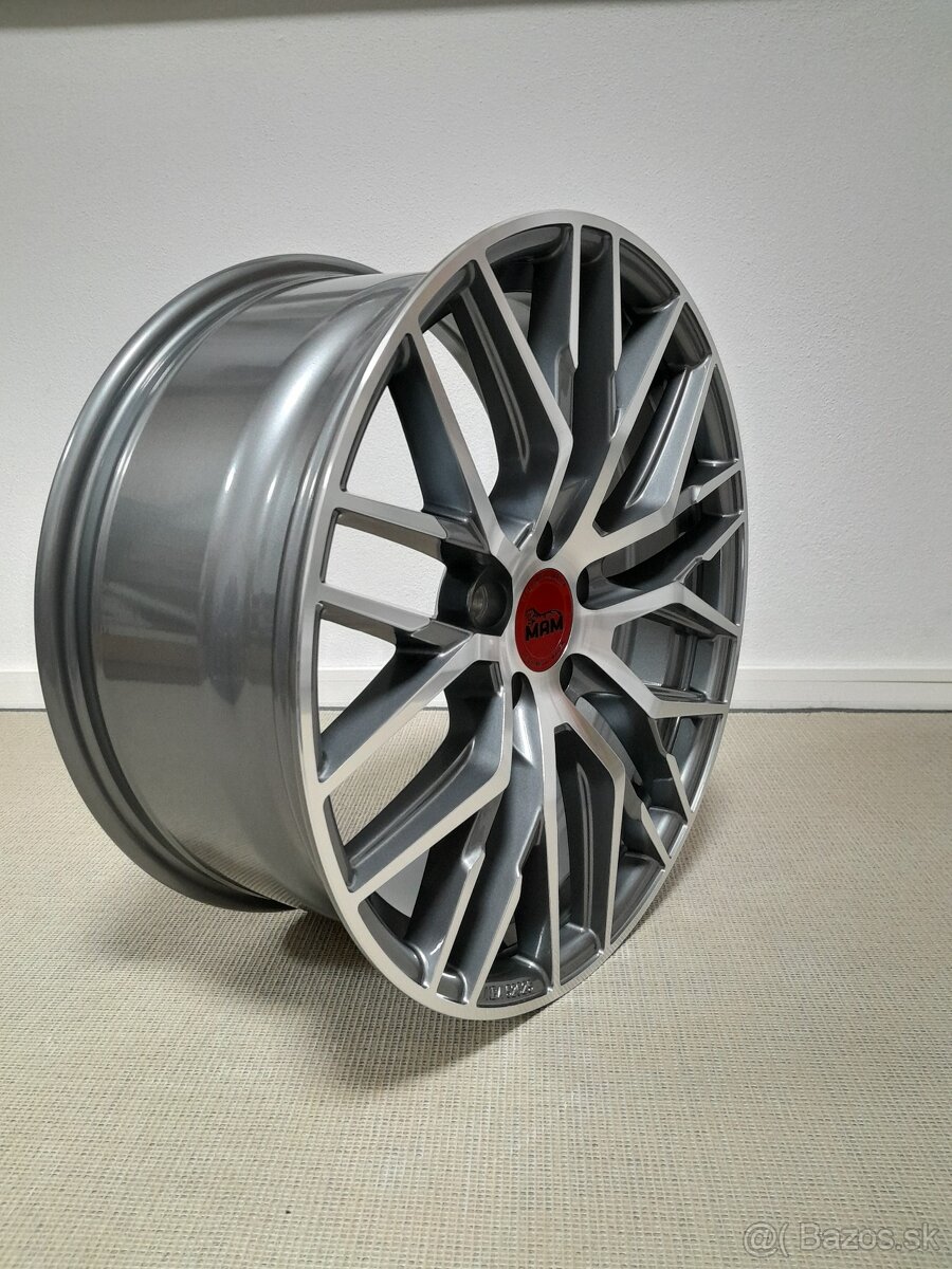 Alu disky R18 5x112 Et45 8J MAM RS4 PFP Seat Audi Vw Škoda - 7