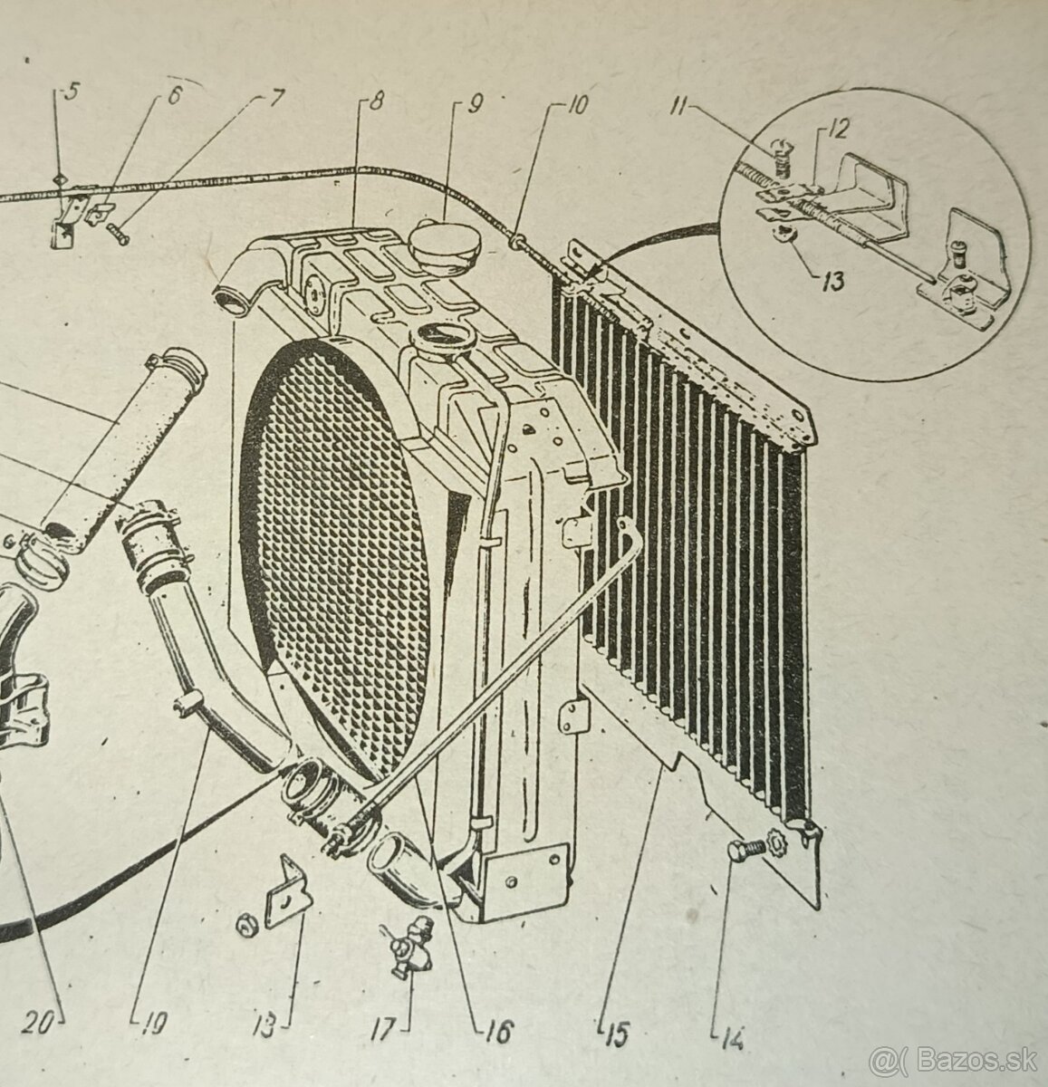 Gaz 69 - chladič - 50. léta - RARITA - 7