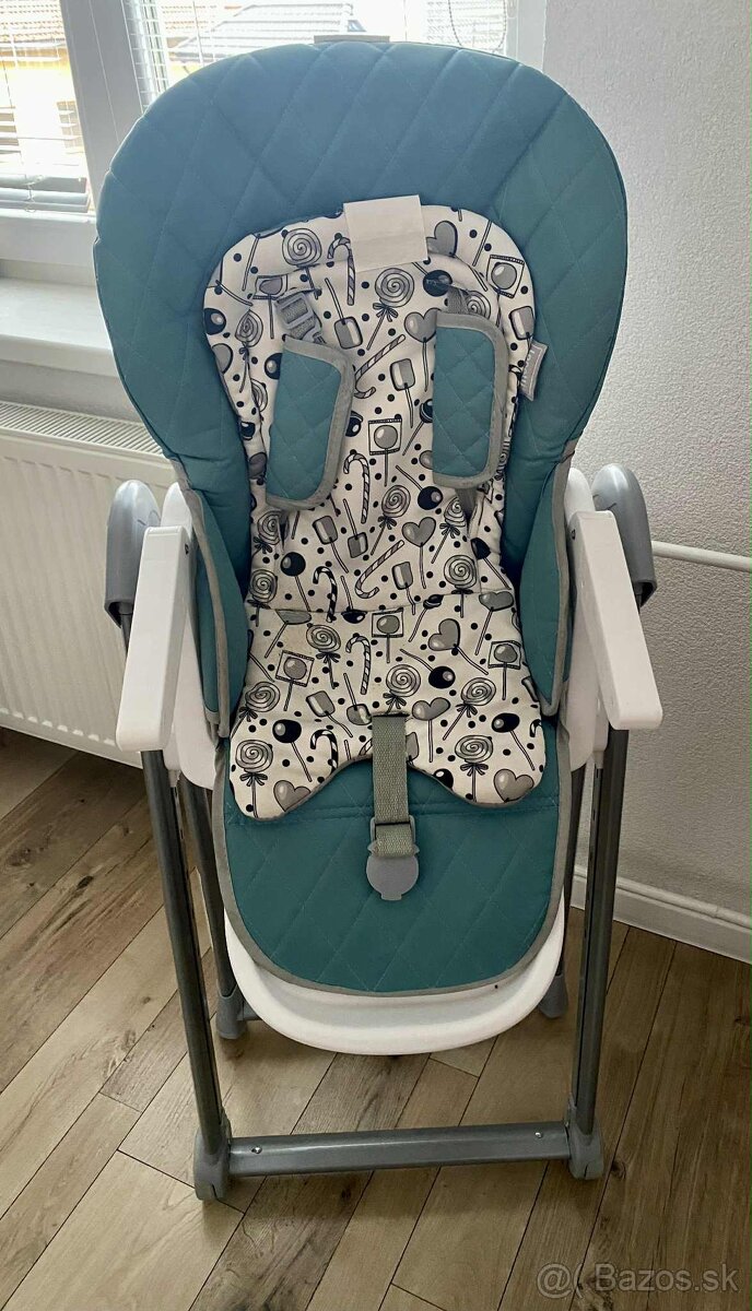 Jedálenská stolička Lorelli PARTY LEATHER COOL BLUE - 7