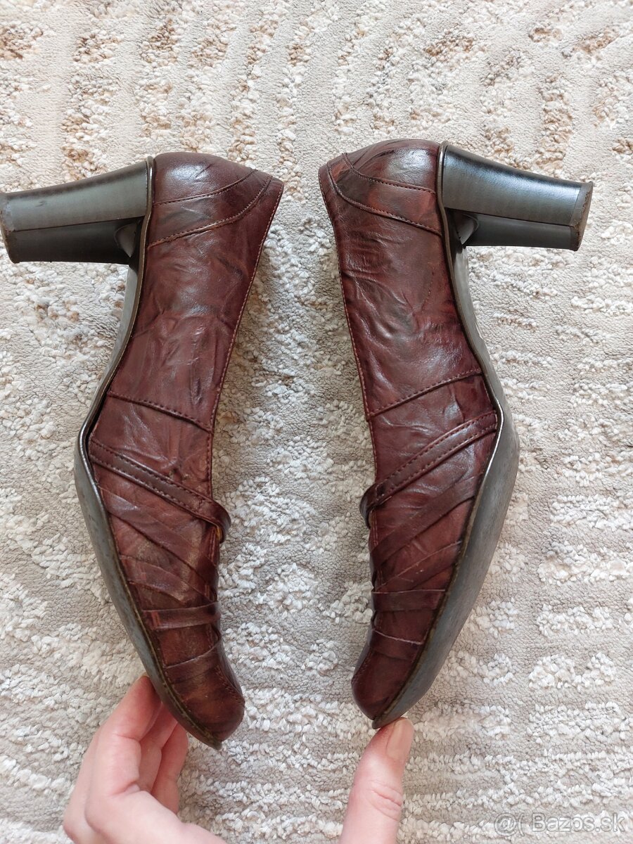 Kožené dámske topánky - 7