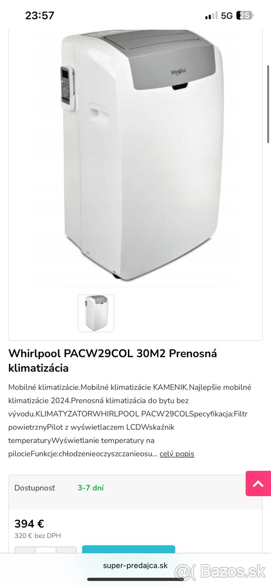 Klimatizácia Whirlpool - PACW212CO - 7