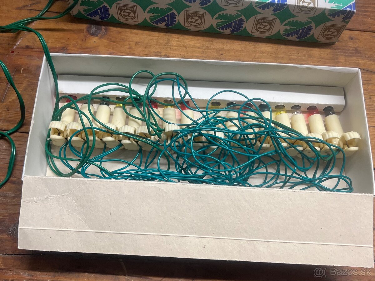 Funkčné Vianočné svetlá T4 v nálezom stave. - 7