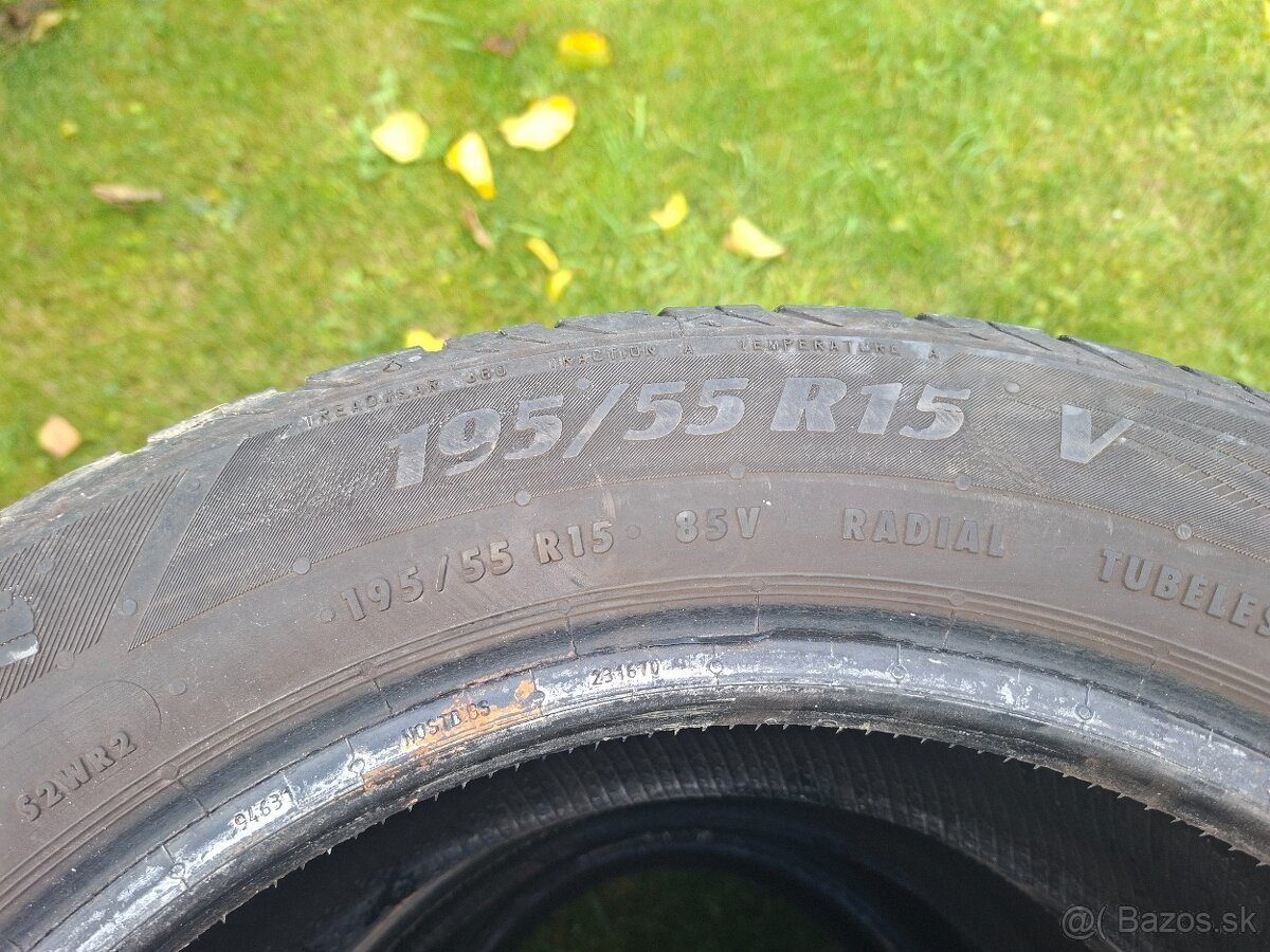 Predám letné pneumatiky MATADOR 195/55 R15 - 7