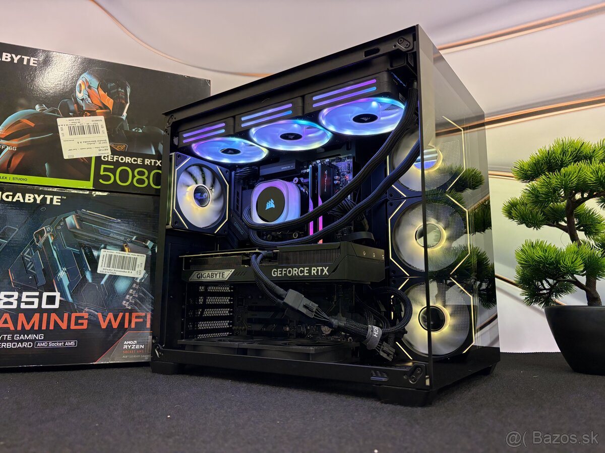 Herný PC R9 9800X3D / RTX 5080 16GB / 32GB DDR5 / 2TB NVMe - 7