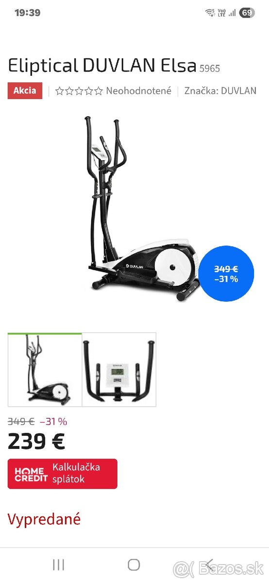 Eliptical DUVLAN Elsa - 7