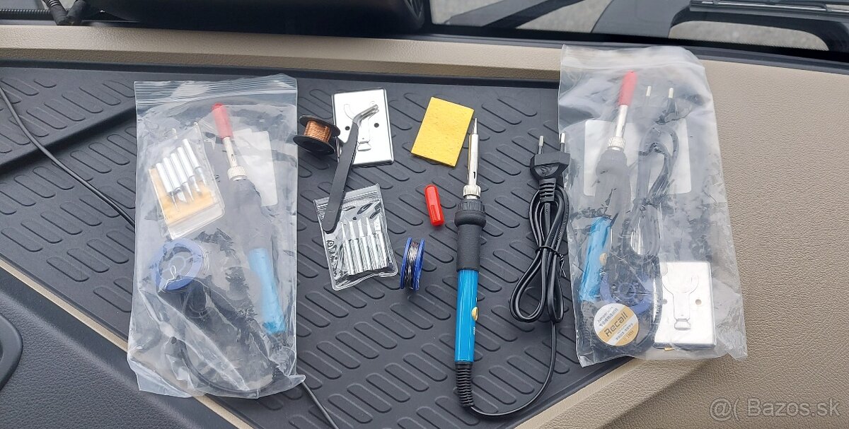 Mikrospájka 230V/60W, s výmennými hrotmi + cín + držiak. - 7