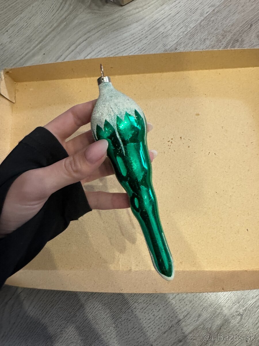 Retro vianočné ozdoby cencúle - 7