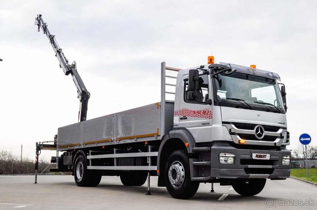 MERCEDES AXOR 1829 VALNÍK + HYDRAULICKÁ RUKA TOP STAV EU5 - 7
