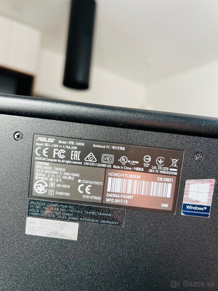 Notebook Asus 14” - 7