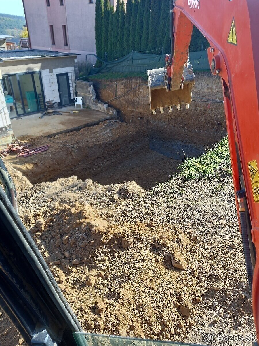 Minibager vykopove zemne prace kontajner kladivo - 7