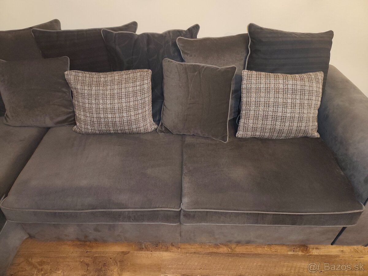 Rohová sedacia súprava, úložný priestor, rozkladacia - 7